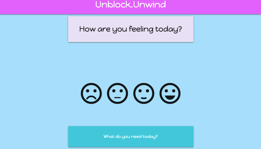 image of the Unblock.Unwind application